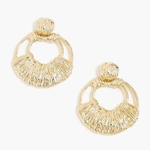 🖤J. Crew Textured circle statement earrings